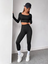 Scoop Neck Crop Tee & Leggings